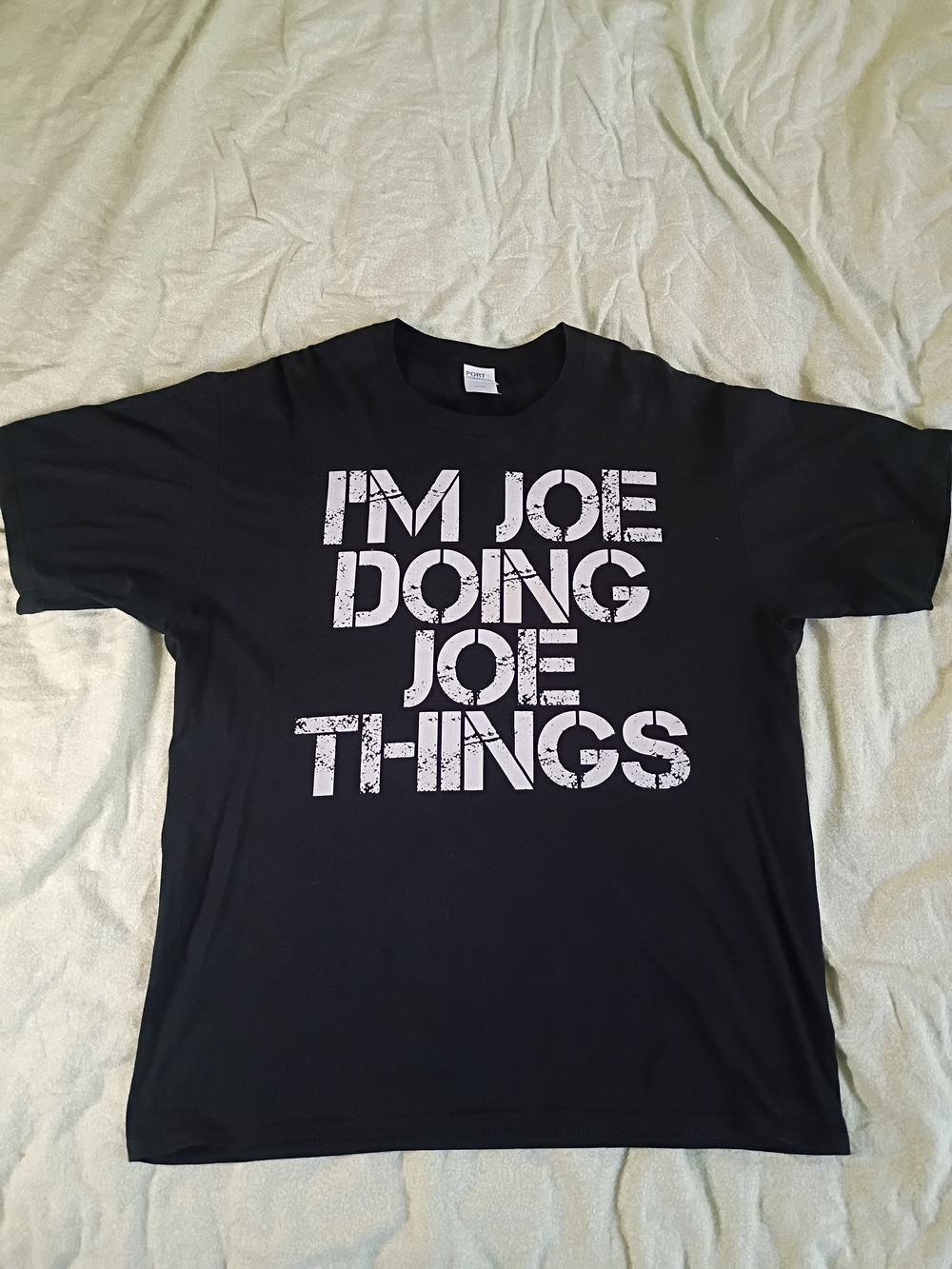 Black Graphic Tee - "I'm Joe Doing Joe Things"
